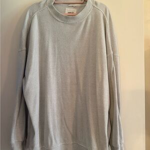 aerie Women's Waffle Crewneck Sweater - Light Gray